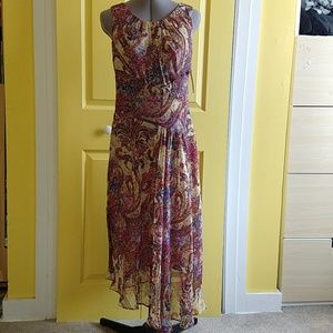 Evan Picone NWT Sz 8 asymmetrical chiffon dress